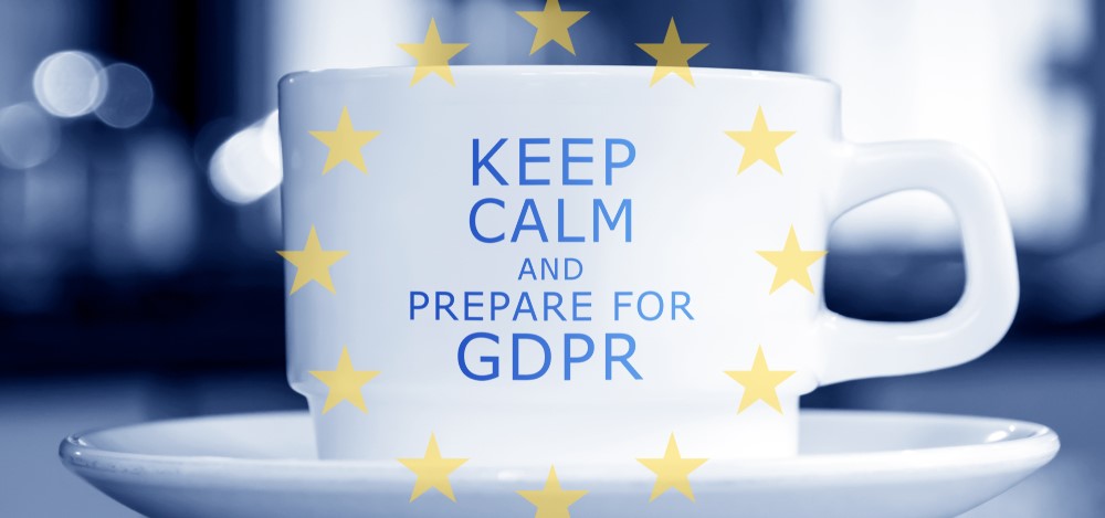 Coffee mug that says “Keep calm and prepare for GDPR” | What you need to know about GDPR after the deadline