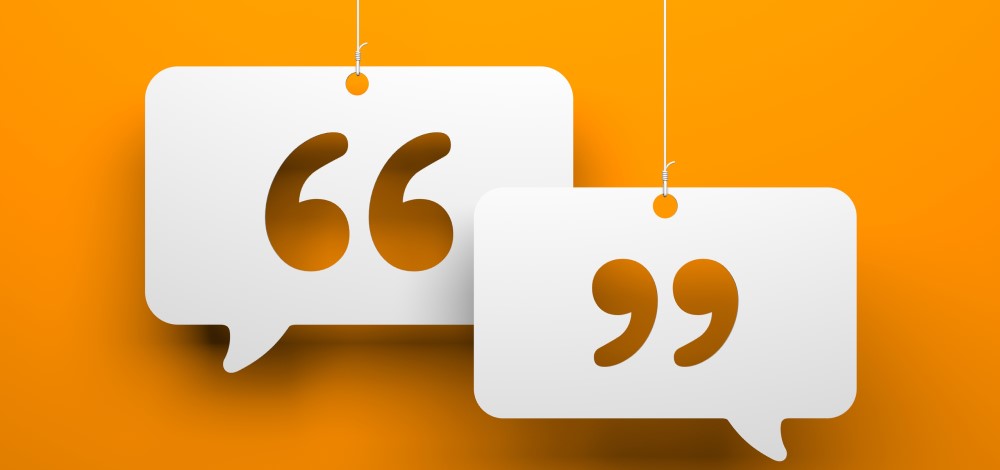 speech bubbles on an orange background | better way to fill out security surveys