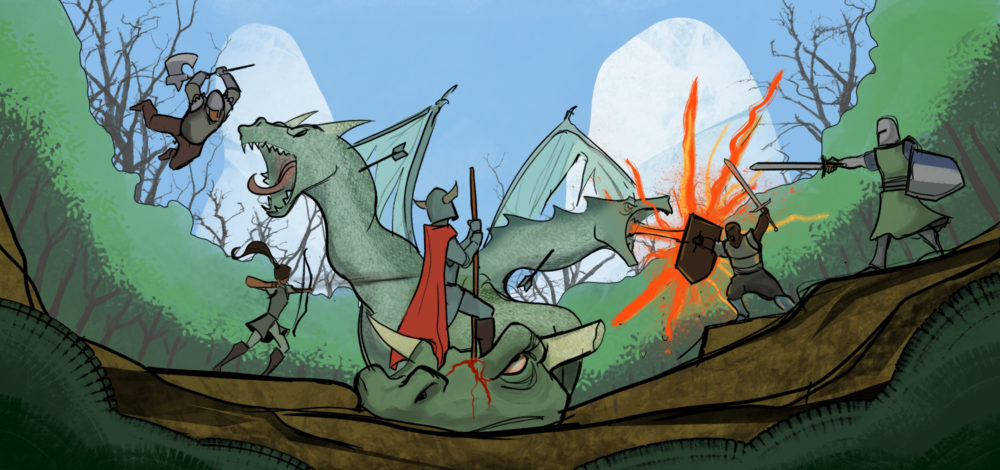 Knights attack a dragon | Automate Ongoing Compliance Tasks