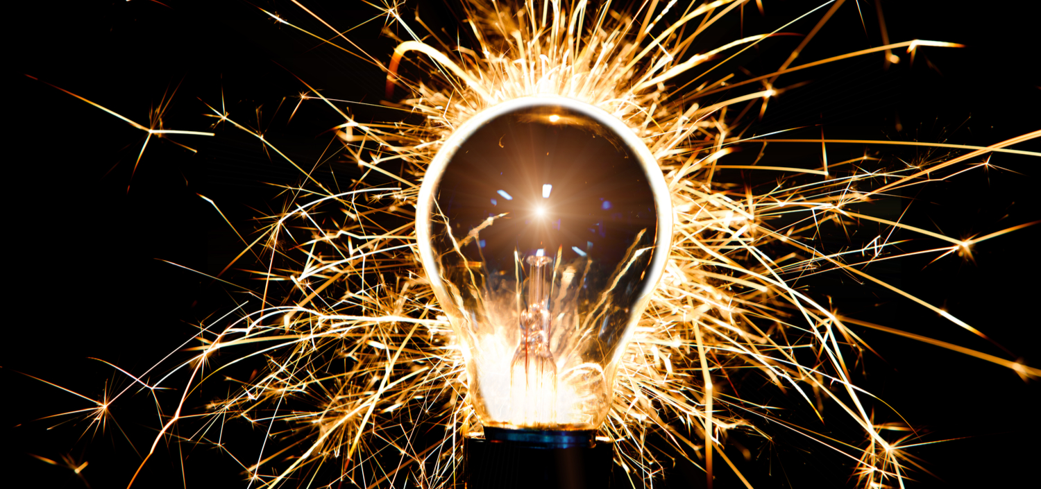 sparking lightbulb | start your compliance program