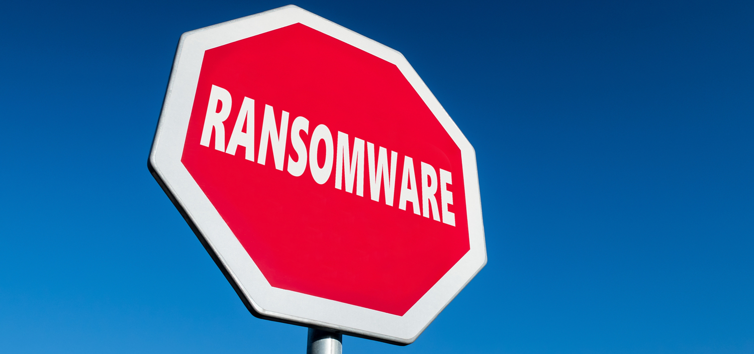 Stop sign with “Ransomware” text | what to do if you have a ransomware attack