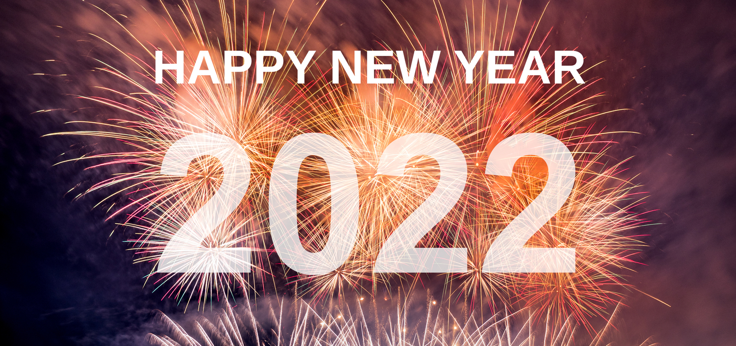 fireworks with the words Happy New Year | Make compliance management suck less in 2022