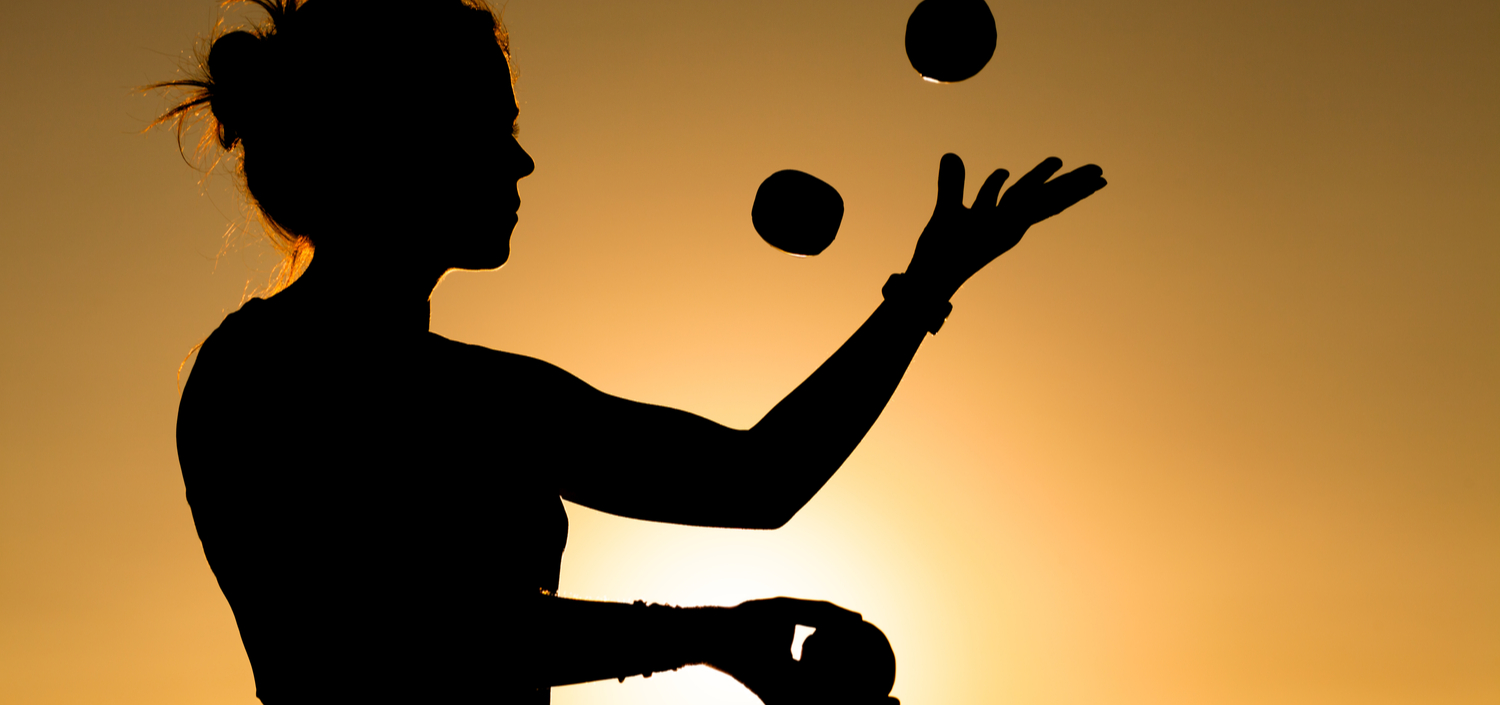 silhouette of a juggler | multiple compliance certifications