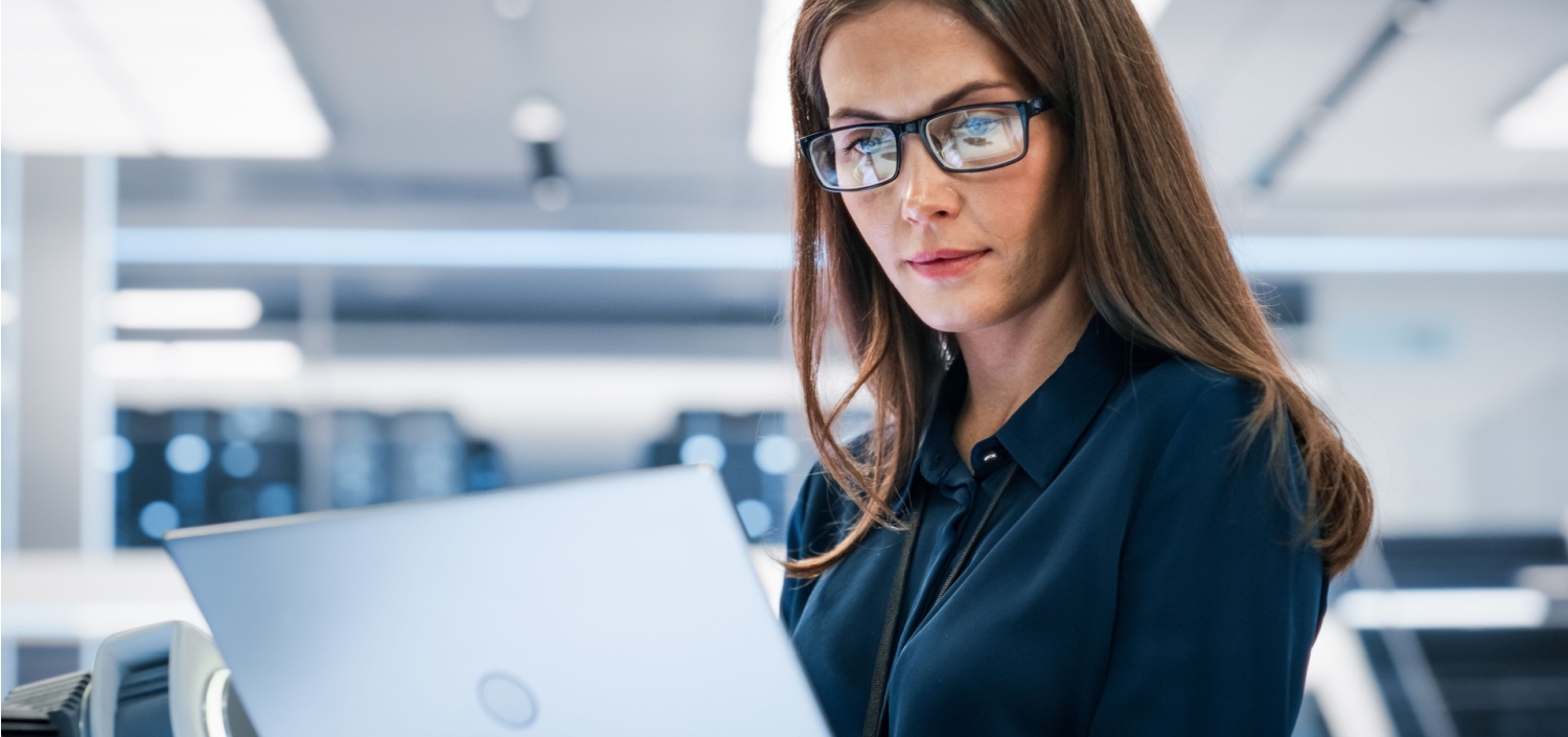 woman researching NIST CSF 2.0 online