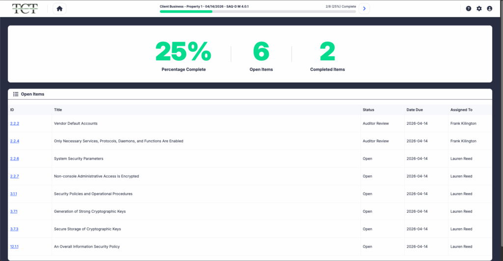 screenshot of EZ Cert for TCT Portal