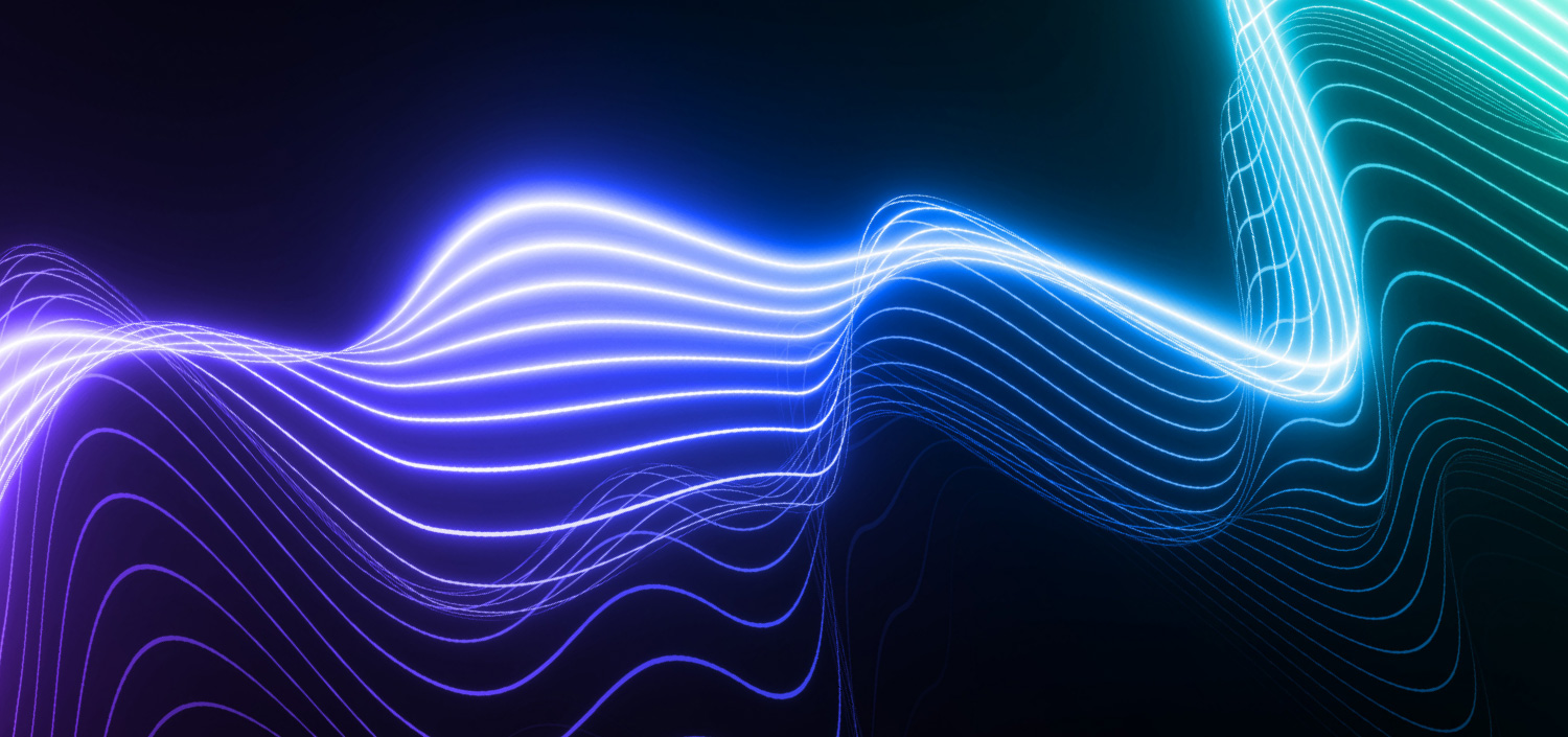 colorful digital waves