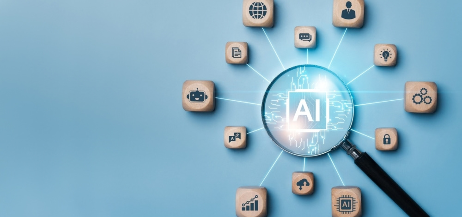Concept image of AI-connected apps. Policy Mapping in Minutes with TCT’s Latest AI Tool